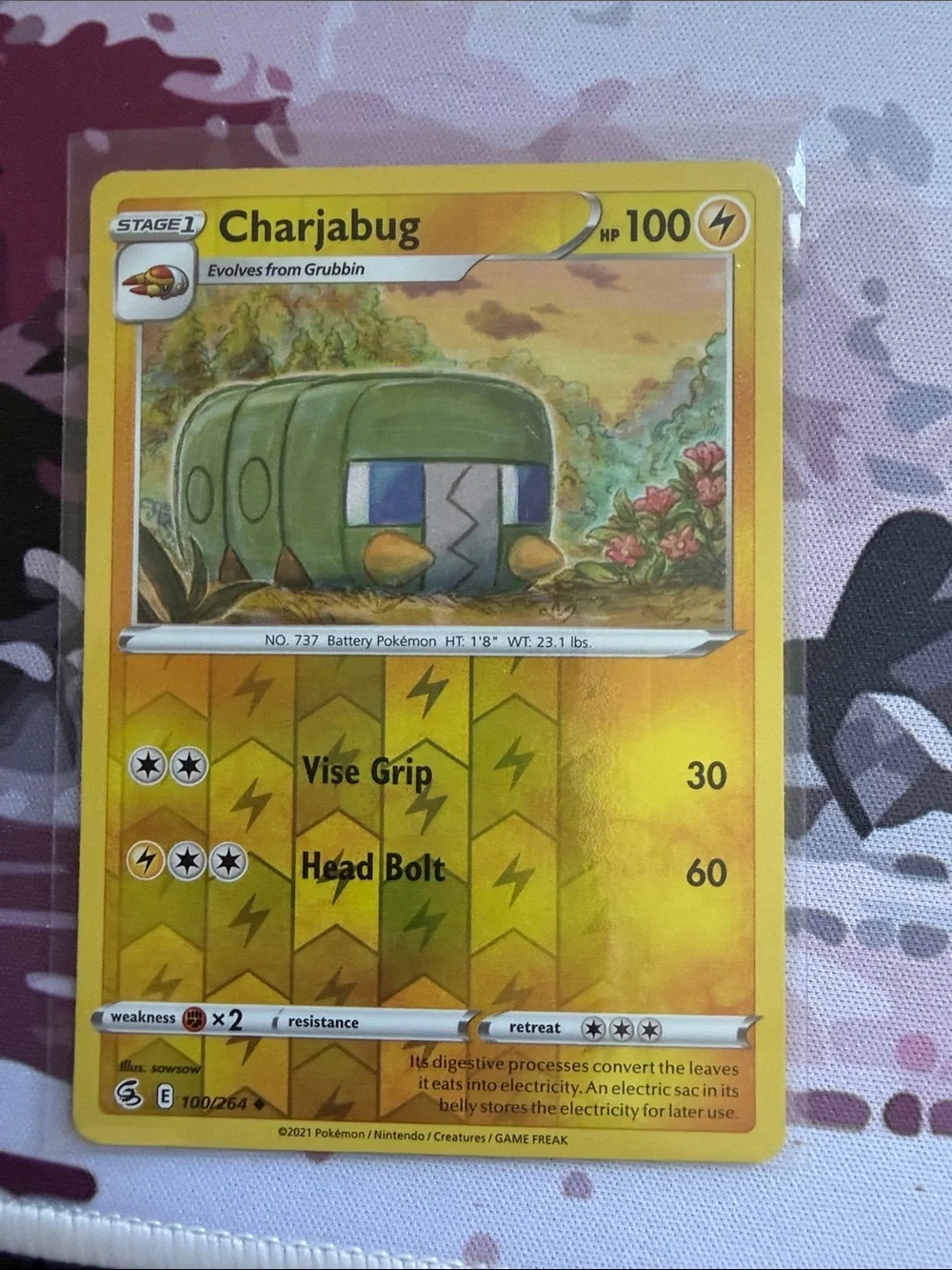 Grubbin & Charjabug Pokémon Lot | Radiant Reverse Holo Cards ✨5/$25✨